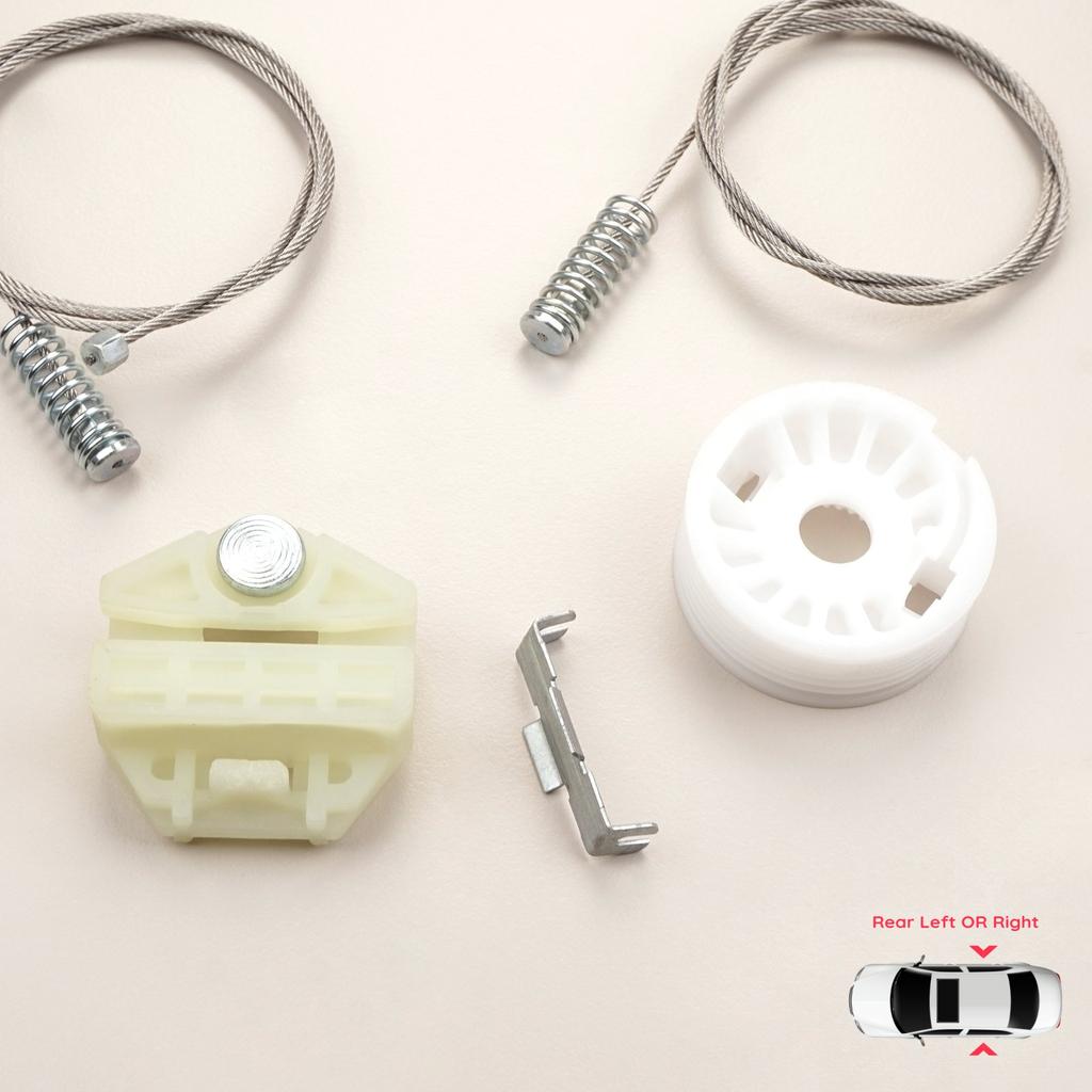 BWR5038 Electric Window Regulator Repair Set Rear Left or Right for Saab 9-3 MK1 YS3D 1998-2003 900 NG 1994-1998 5-Door HB