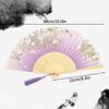Vintage Silk Folding Hand Fan Chinese Japanese Bamboo Fans Craft Gifts Women Dance Performance Props Home Decoration Ornaments