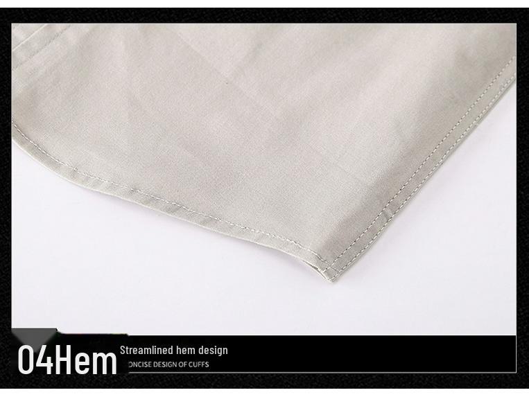 Мужская хлопковая рубашка с длинным рукавом: 2024 Весна и Осень Повседневная Свободная Куртка Для Работы На Открытом Воздухе