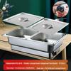 Zhi Shi Electric Heating Stainless Steel Chafing Dish with Flip Lid