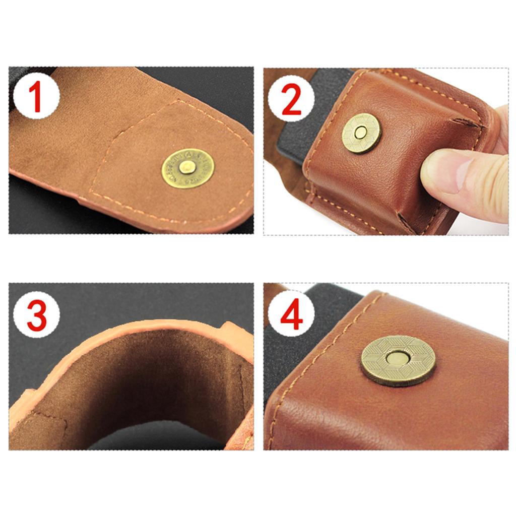 Portable Lighter Case Compact Firelighter Holder Lighter Cover PU Material Durable Holder for Lighter Practical Solution