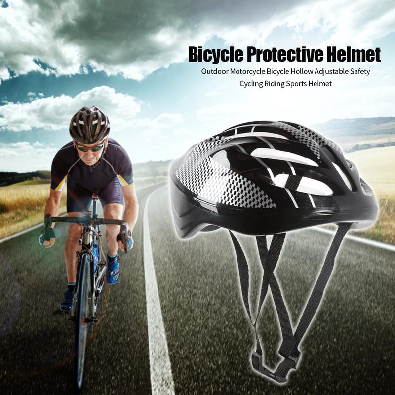 Adjustable Safety Racing Cycling Riding Helmet Outdoor Motorcycle Bicycle Hollowed Breathable Unisex Sports Protective Helmet