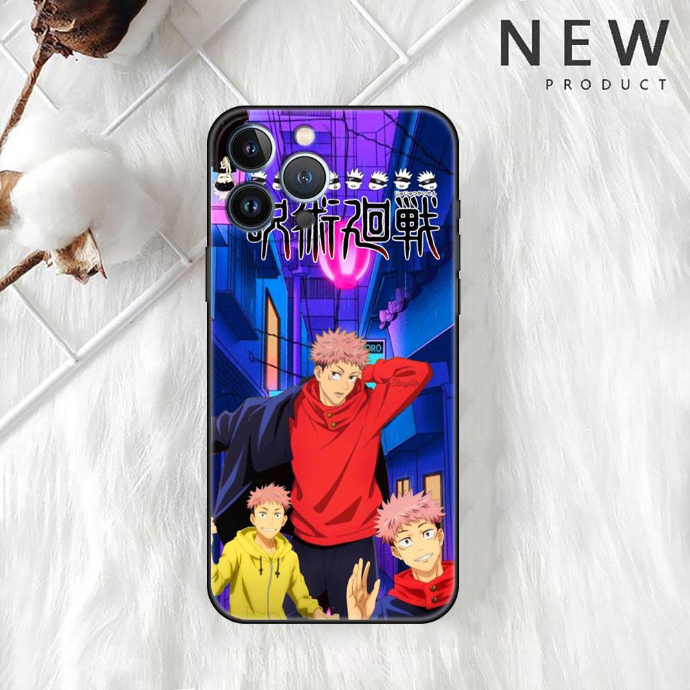 Чехол Anime Jujutsu Kaisen для Apple iPhone 14 Pro Max 13 11 12 Mini SE 7 8 Plus X XS 6 6S силиконовый чехол для телефона мягкий TPU Funda