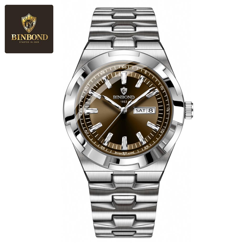 Fashion Mens Watches Luxury Casual Waterproof Watches Luminous Hands Business Date Quartz Stainless Steel Men Watches