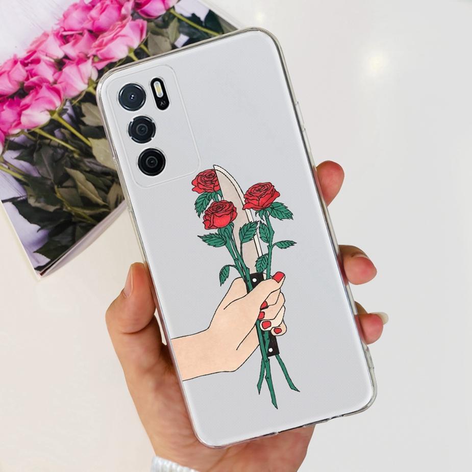 Чехол для Oppo A16 A16s Стильный окрашенный задний чехол Мягкий тонкий чехол для телефона для Oppo A16s OppoA16 s CPH2269 Coque Fundas Бампер Корпус