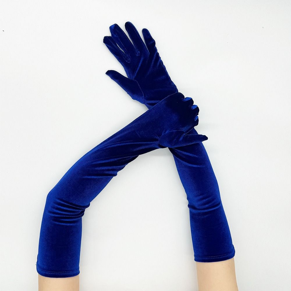Перчатки для косплей-вечеринки Плюшевые перчатки для этикета Элегантные длинные перчатки Девушка