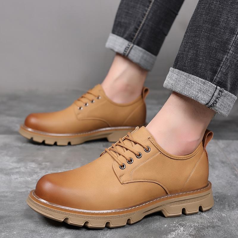 Casual Men's Leather Shoes Fashion British Style Outdoor Leisure Business Party Daily Office Street Walking Quality Adult Shoes