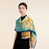 100% Real Silk Long Scarf Women Print Hangzhou Fashion Handkerchief Pure Silk Neckscarves Luxury Bufandas Silk Shawl