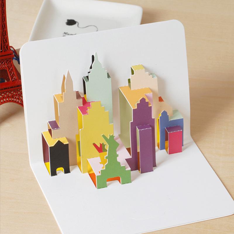 Square Pop-Up 3D Thank You Card for Kindergarten Graduation
