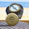 Brass Pocket Compass Nautical Maritime Gift Compass with Case