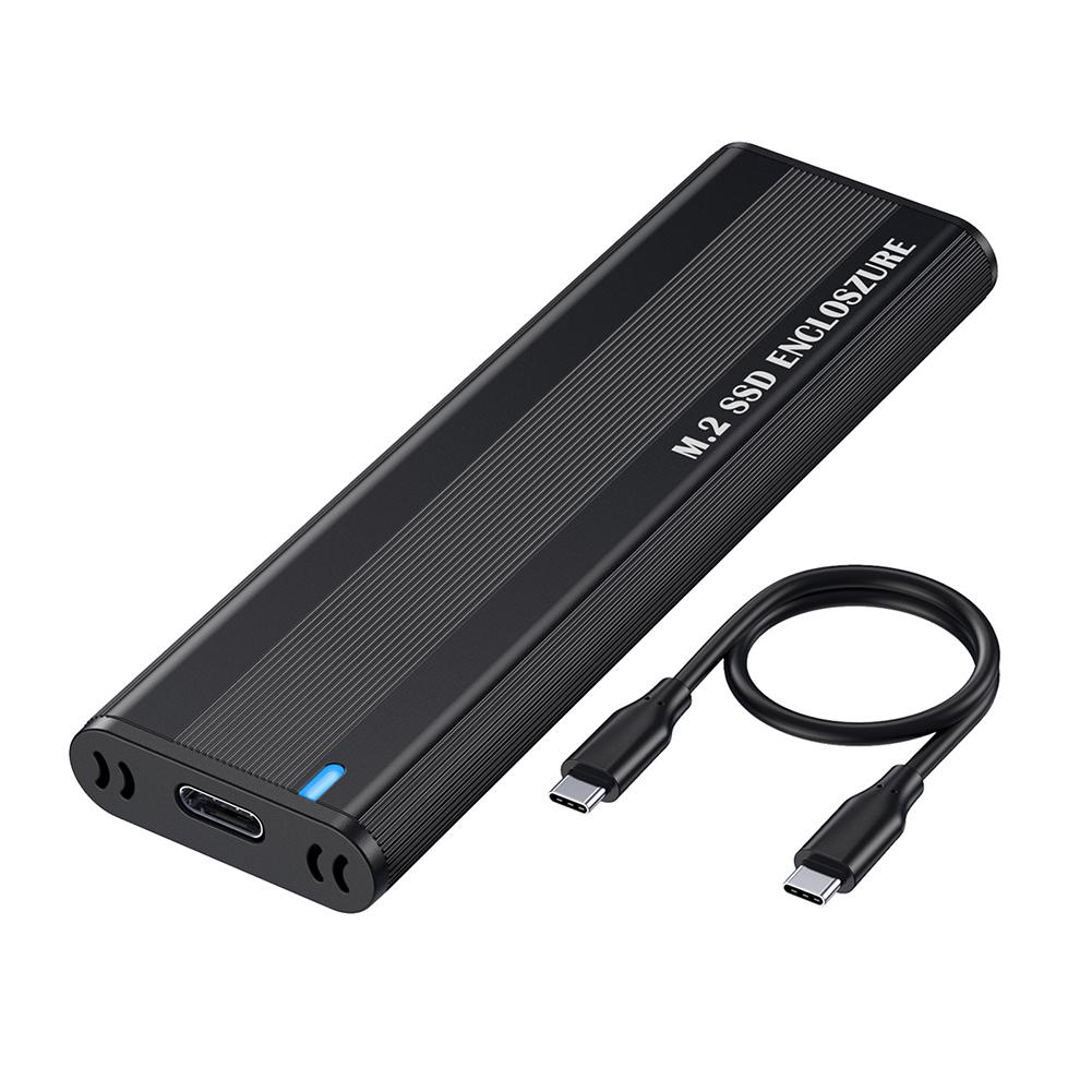 Корпус для M.2 NVMe SSD с двойным протоколом 10 Гбит/с, корпус для твердотельного накопителя, без инструментов для аксессуаров для жестких дисков