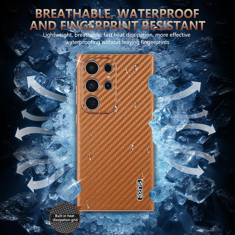 Чехол для телефона с гальваническим рисунком из углеродного волокна для Samsung Galaxy S23 S24 FE S22 Ultra Plus S21FE A25 A54 A55 5G A14 A15