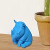 Yousheng Angry Little Rhino Украшение 3D Печатная Фигурка Носорога Настольная Статуэтка Носорога Бадди для Украшения Полки Стола Домашнего Офиса