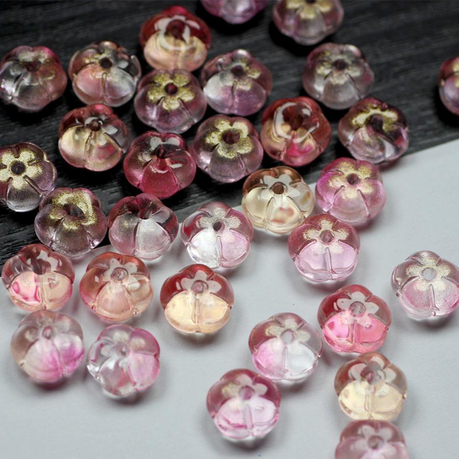 High Quality DIY Jewelry Accessories Lantern Decoration Fashion Beaded 8mm Bracelet Necklace 50Pcs Handmade Making Glass Materials Beads Pumpkin