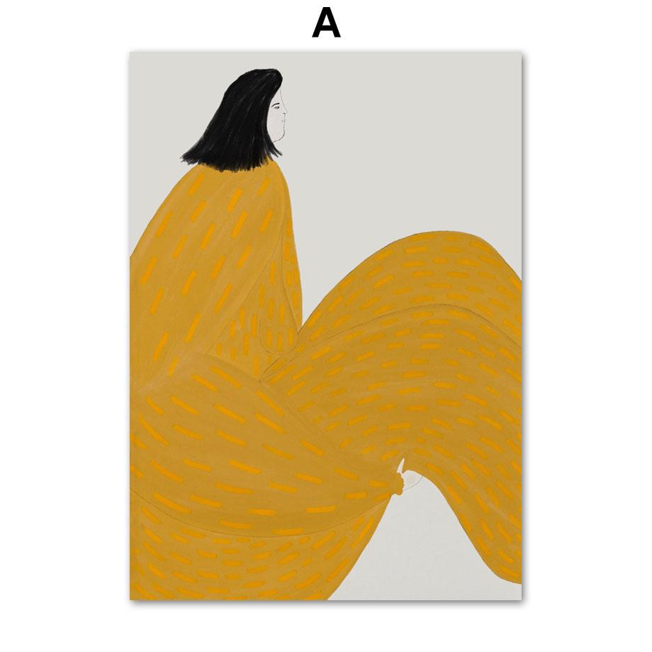 Груши, апельсины, фрукты, листья, столовые приборы, ваза, настенное искусство, печать на холсте, живопись, линии, постеры, рисунок девушки, фотографии для декора гостиной