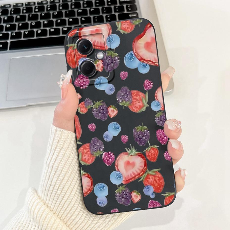 Beautiful Floral Phone Case For Xiaomi Redmi Note 12 5G Soft Silicone Shockproof Cases For Redmi Note 12 Pro Note12 5G Bumpers