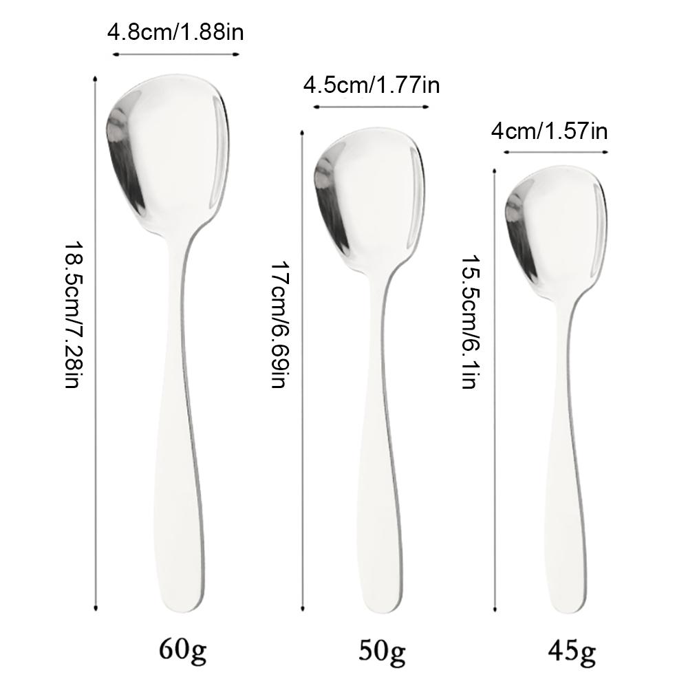 Черная 3 шт. ложка для еды из нержавеющей стали, большая лопатка для риса, столовые приборы, длинная ручка, квадратная лопатка, кухонные гаджеты для дома