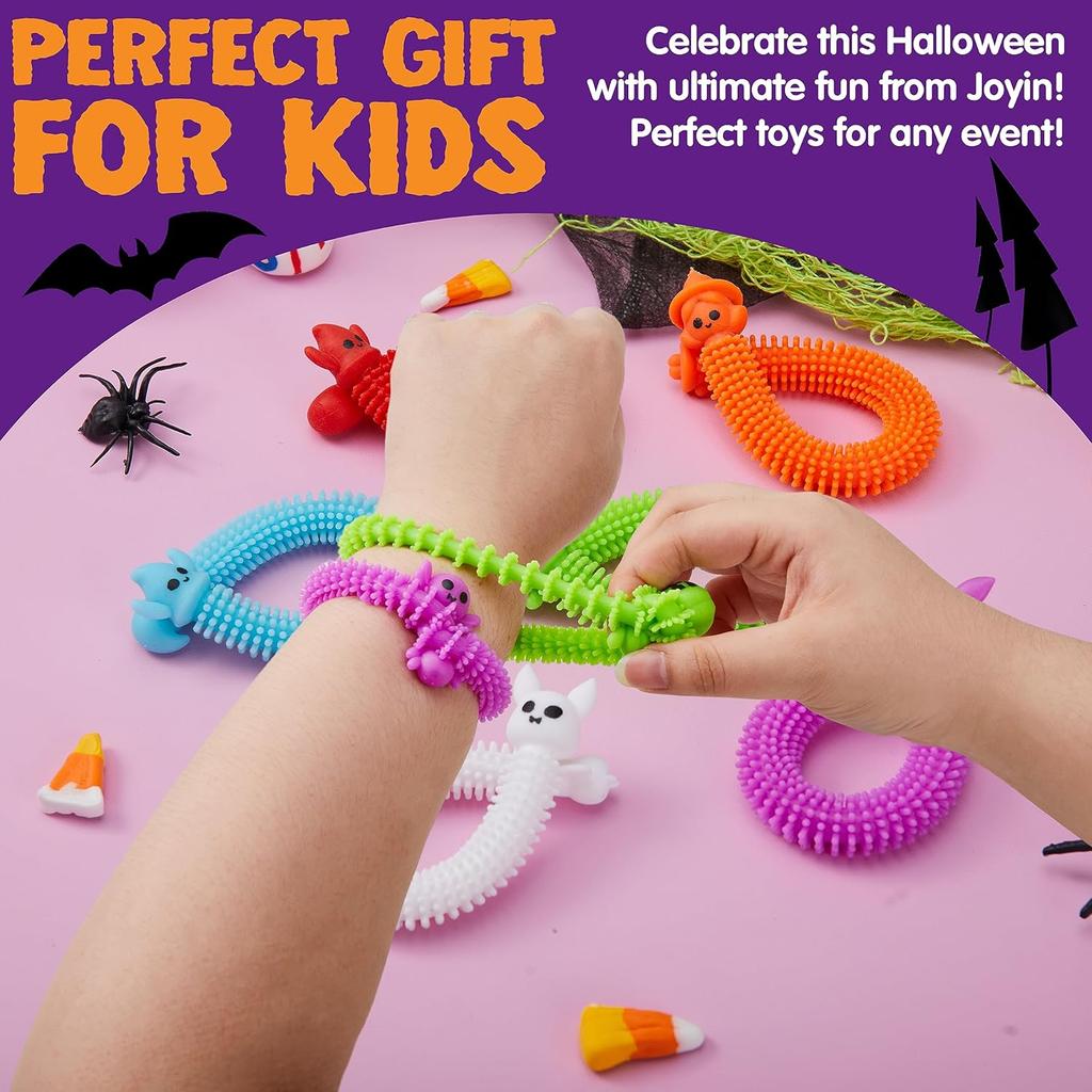 Хэллоуин Растягивающиеся Нити Тыква Призрак Ведьма Браслет Игрушки-антистресс Снятие Стресса Сенсорные Игрушки для Детей Сувениры на Хэллоуин