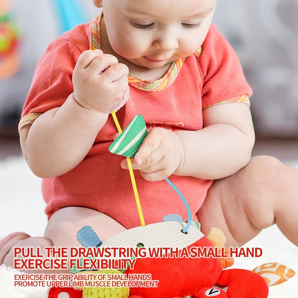 Потяните за веревку, чтобы вытащить колокольчик для кроватки, подвеску-погремушку для детской коляски, успокаивающую игрушку для новорожденного