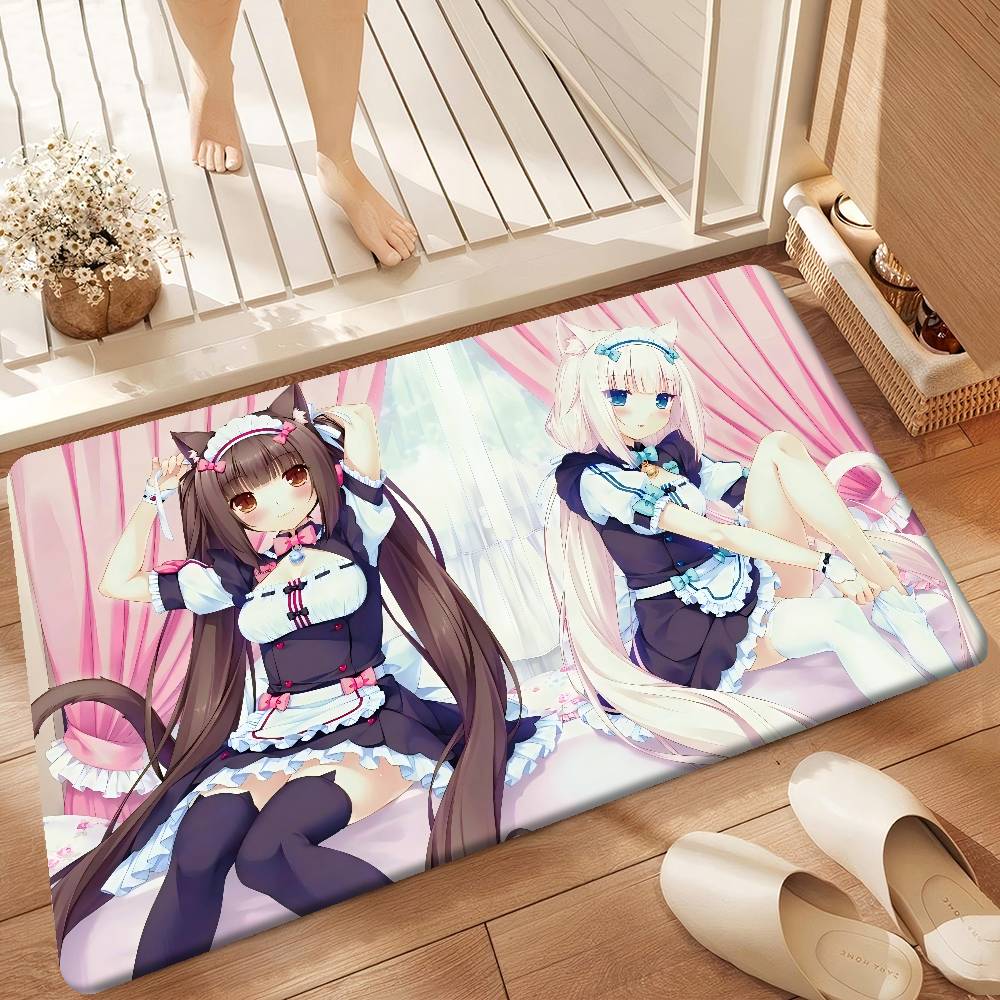 Nekopara Anime Room Mats Retro Multiple Choice Living Room Kitchen Rug Non-Slip Welcome Rug