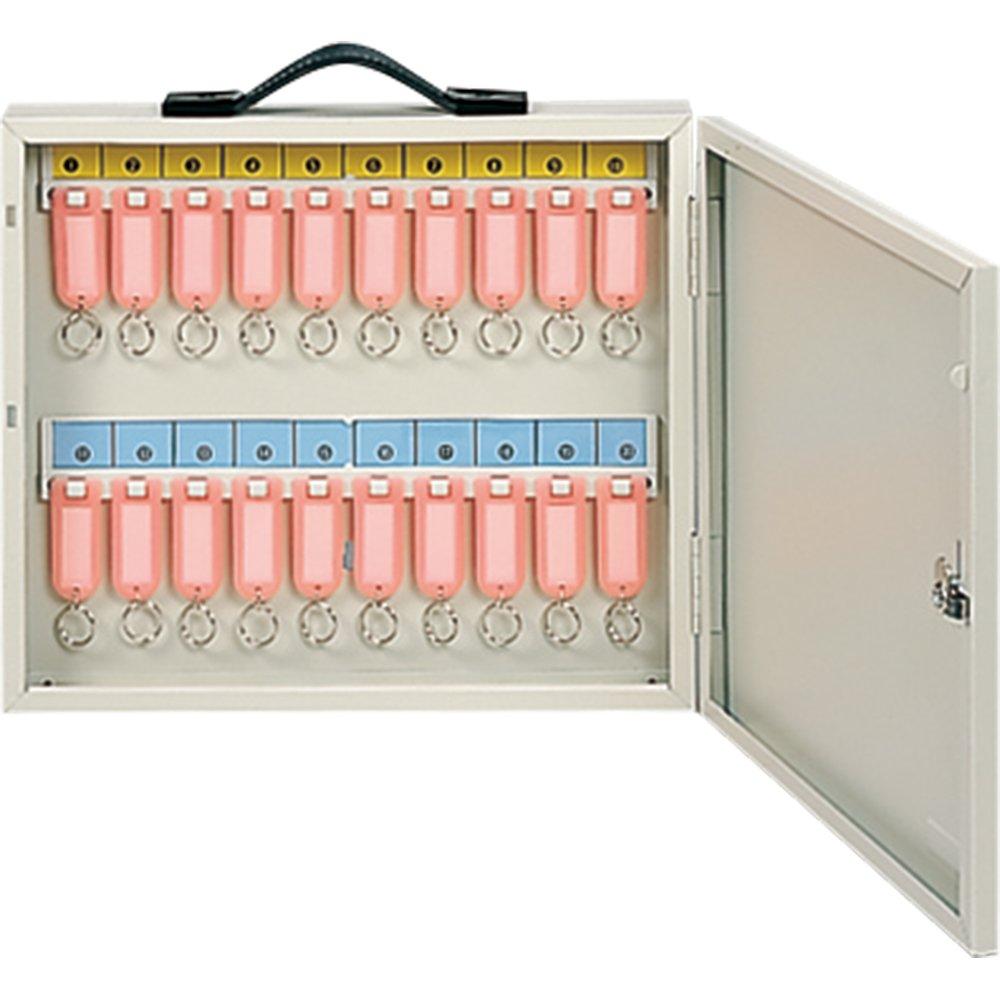 Mizukami Metal World Key Box K-20, Portable/Wall-Mounted, Holds 20 Keys