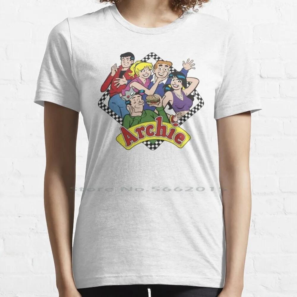 The Archies T Shirt 100% Cotton Archie Veronica Jughead Richie Classic Cartoon Comics Short Long Sleeve Tee Top