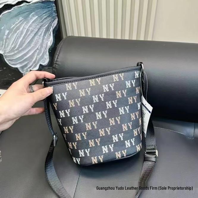 Унисекс сумка-ведро кроссбоди MLB 2023 Classic - Стиль знаменитостей, Универсальная и повседневная наплечная сумка