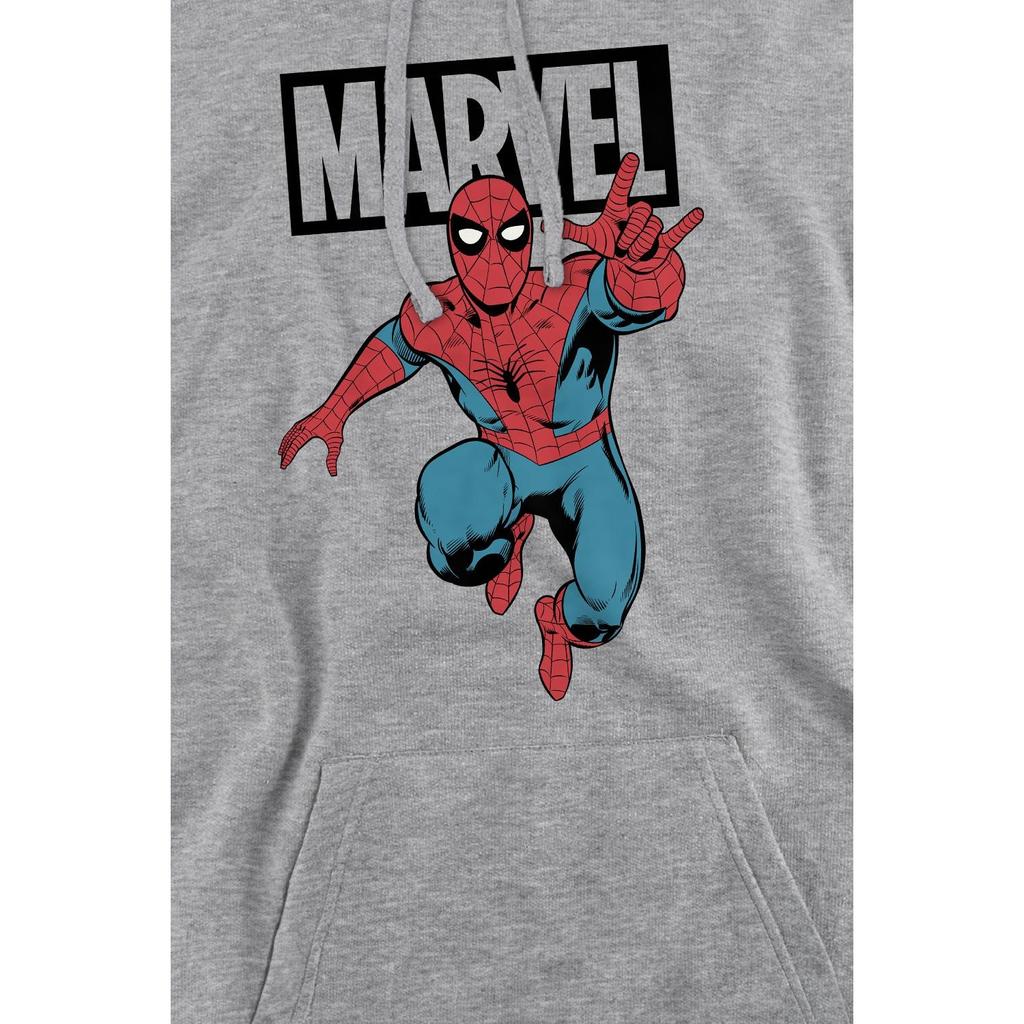 Marvel Мужская толстовка с капюшоном Spider-Man Jump