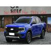 For Ford Ranger Everest  2024 Car Accessories Carbon fiber style Door Side Mirror Cover Trim Rear View Cap Overlay Molding