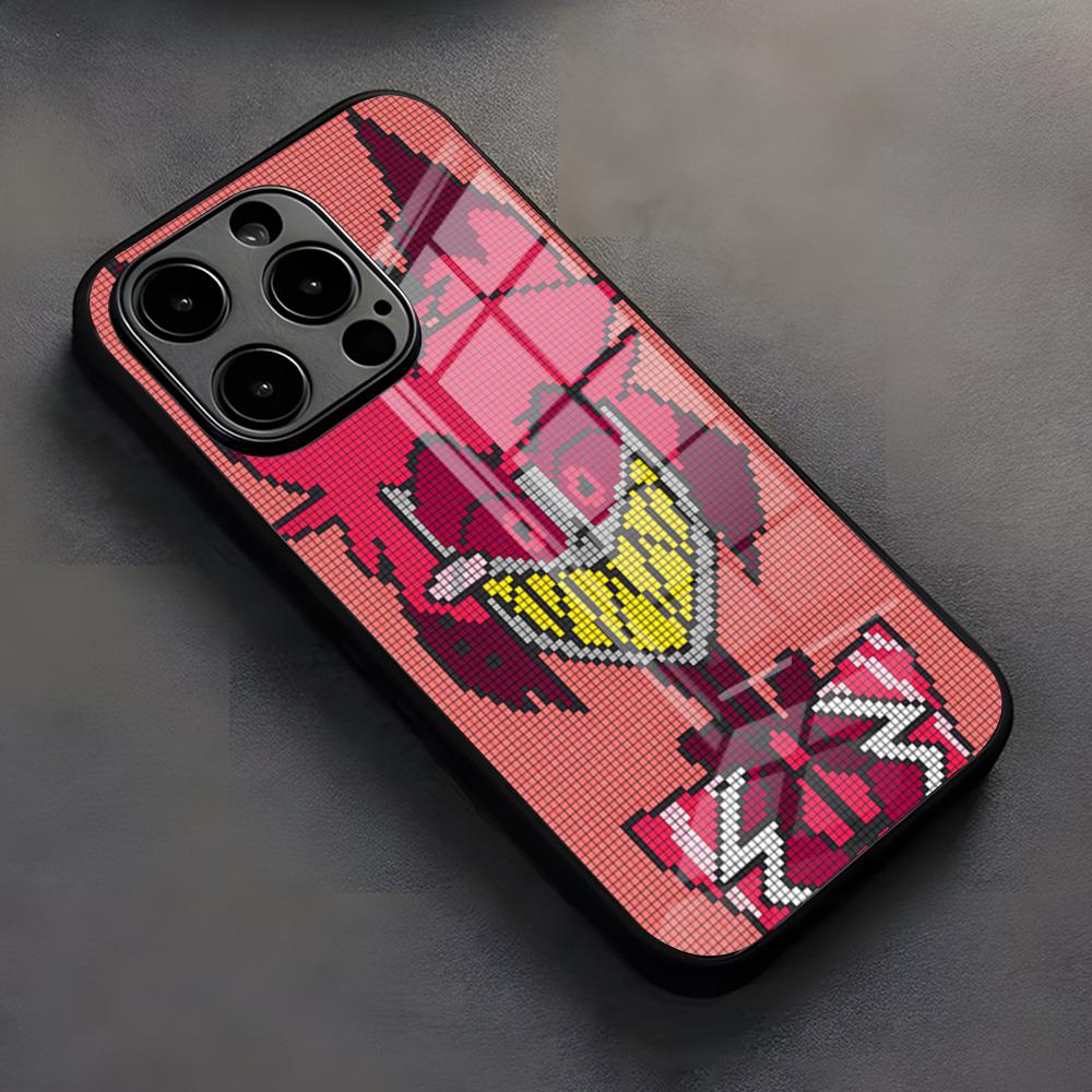 Чехол для телефона H-Hazbin H-Hotel Для IPhone 17 Pro Max 16 15 14 Pro Max 13 11 X Xs Xr 8 7Plus Стеклянная крышка
