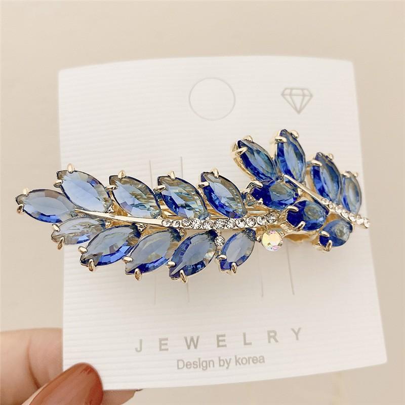 Модная заколка для волос в стиле ретро со стразами и бабочкой, большая заколка для волос с цветком, весенняя заколка, милая женская заколка в виде утконоса, головной убор, заколка для волос