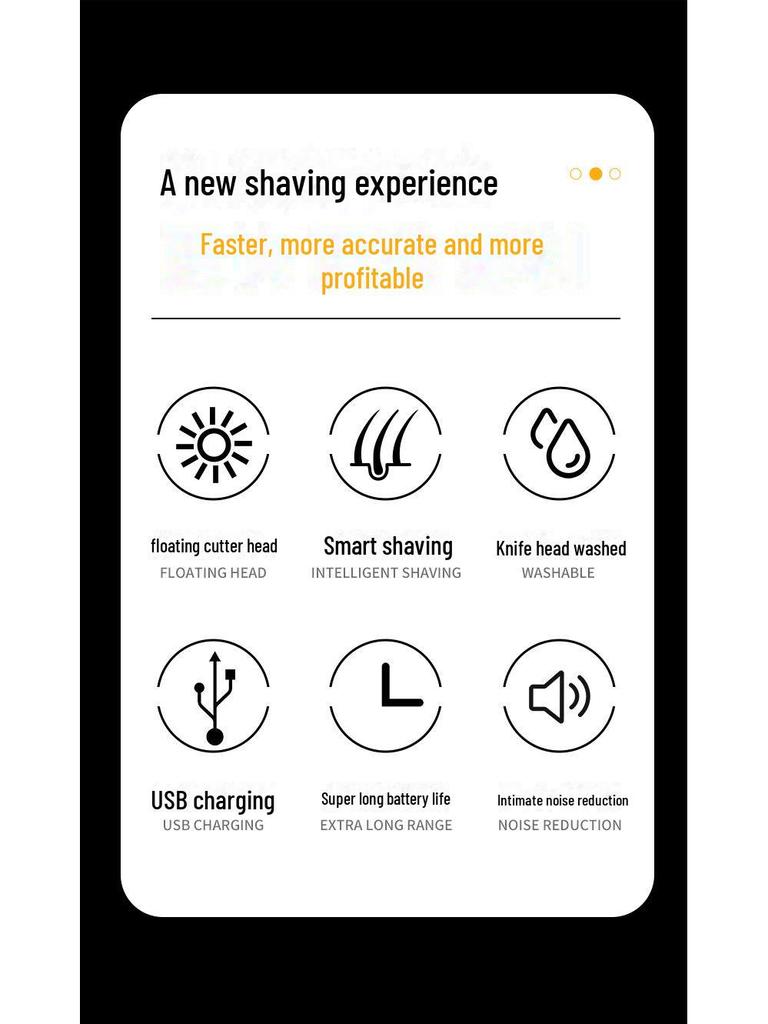 Бритва Linco 9288 USB с тремя лезвиями, заряжаемая от сети 110–220 В