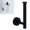 Держатель для бумажных полотенец из нержавеющей стали, черная матовая цилиндрическая полка для бумажных полотенец для дома