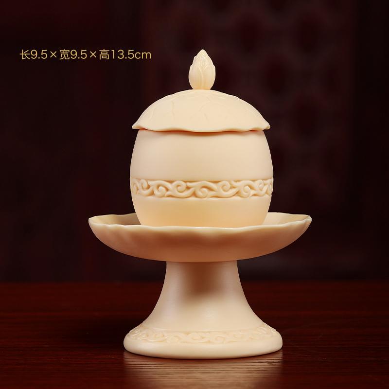 1шт керамический подсвечник в виде лотоса для домашнего использования, основание лампы с буддийским маслом, украшение для дома по фен-шуй