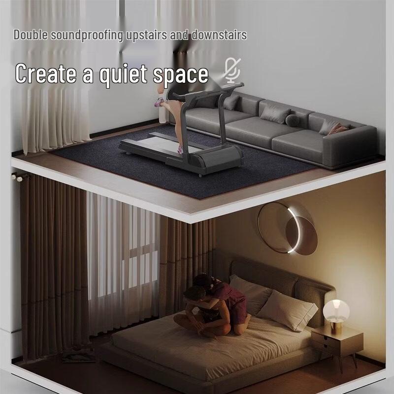 Коврик Pu Cheng 9 мм из ТПЭ, противовибрационный и звукоизоляционный - Коричневый, с одной полосой