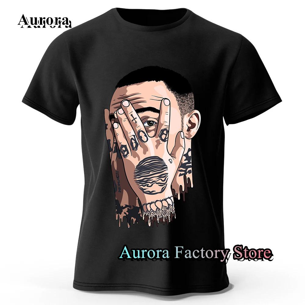 Rapper Macc Miller T-Shirt Summer Men Cotton Tops Tees Male Fashion Short Sleeve Clothing Casual Streetwear Hip Hop T-Shirt