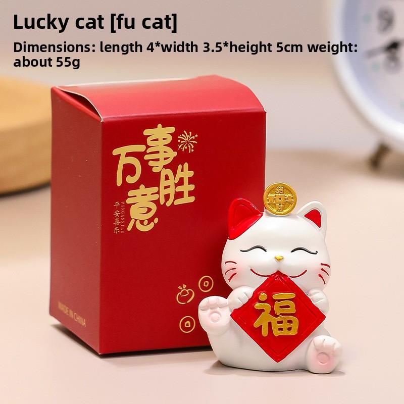 Милая подставка для мобильного телефона, украшение, милый манеки-неко из смолы, для офисного стола, милый подарок, украшение