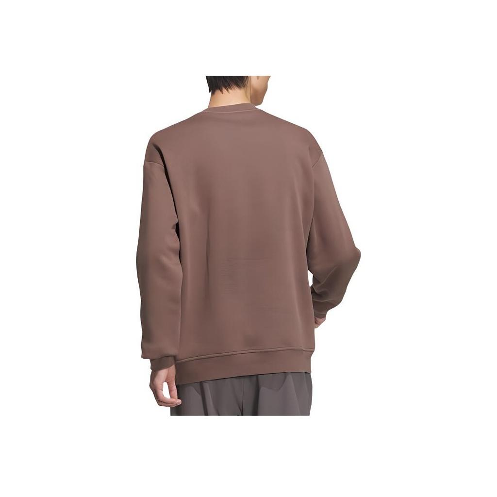 Adidas Повседневная толстовка с круглым вырезом и длинными рукавами, унисекс, толстовка Rock-Layer-Deep-Earth-Brown Black JM9094