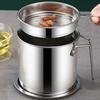 304 Stainless Steel Stainless Steel Oil Pot 201 Stainless Steel Oil Filter Pot  Seasoning