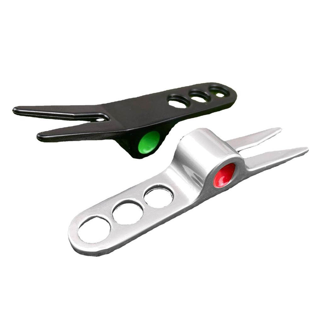 Инструмент для ремонта дерна для гольфа, вилы из цинкового сплава, инструмент для ухода за газоном, очиститель канавок для вилки на паттинг-грине, аксессуары для гольфа, прочные