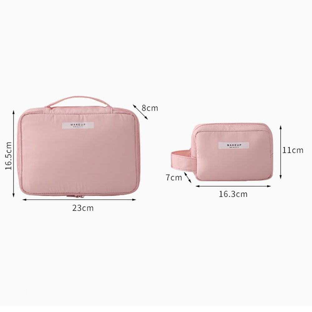 Capacity Zipper Wash Pouch Travel Organizer Women Toiletry Bag Cosmetic Bags Korean Storage Bags