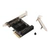 PCI E To SATA 3.0 Expansion Card 6.0Gbps 6 SATA3.0 Interface 4X 8X 16X Great Compatibility PCI E To