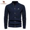 Embroidered Autumn and Winter New Trend Solid Color Cardigan Men's Sweater Business High-quality Sweater Knitted Sweater