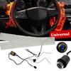 Built-in Car Steering Wheel Heater Kit Universal 12V Carbon Fiber Heat Pads Independent Switch Control System with Harness
