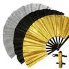 Rave Folding Hand Fan Glitter Holographic Handheld Fan Rave Party Dancing Clap Fan for Festival Club Performance