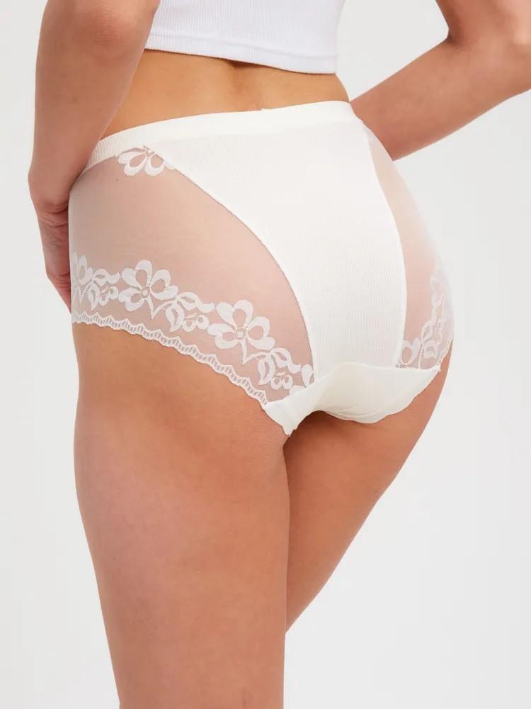 Sexy Lace Flower Women's Underwear High Waist Hollow Fashion Underwear for Women
