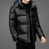 2023 Men's Extreme Cold Winter Hooded Down Jacket - Black Gold, Thick & Warm, Short, Couple Style