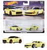 Hot Wheels Premium 2 Pack Nissan Z Fairlady Years Old and HFF33 Yellow Mini Proto/Nissan [3 Up]