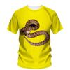 3D Print Scary Snake T Shirt Men Python Animal Graphic Tees Summer Street Women O-Neck Tops Loose Fashion Oversize T-Shirts