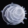 6Pcs Silicone Stretchable Lids Reusable Food Covers Leakproof Bowl Caps Universal Flexible Lid for Bowls Cups Fruits